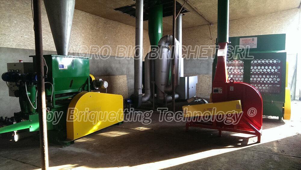 Briquetting process of briquettes