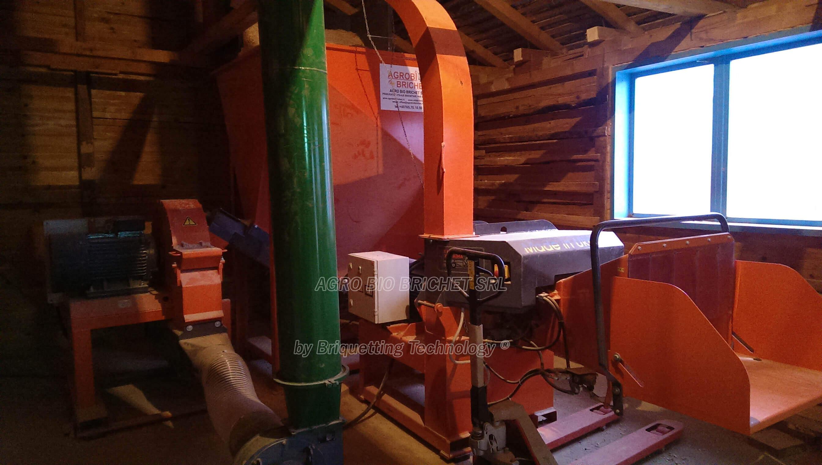 Branch chopping line