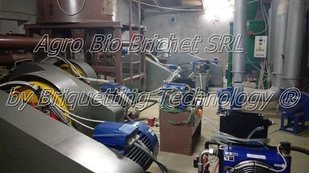 Straw briquetting process in Cobadin