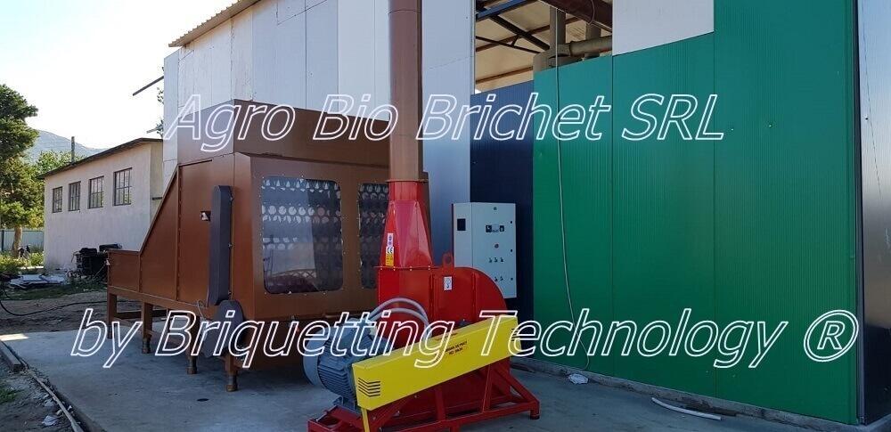 Briquetting line for straw briquettes in Greci, Tulcea