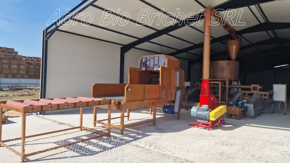 Straw briquetting line in Olt County