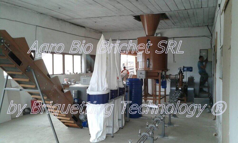 Briquetting and pelletizing line for briquettes and pellets in Sarata