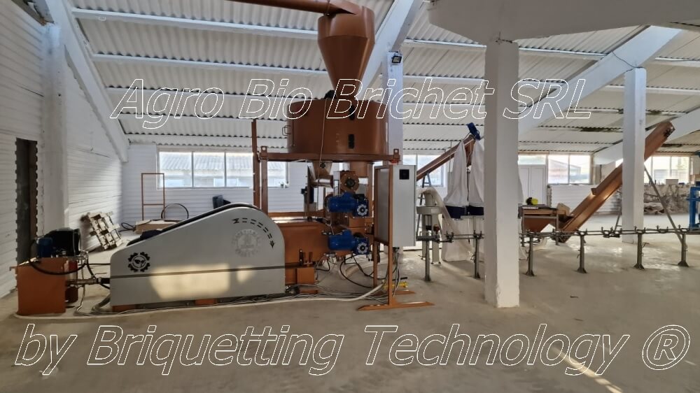 Butea straw briquetting and pelletizing line