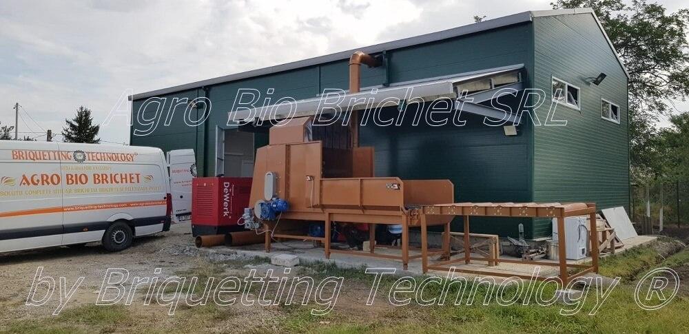 Briquetting line Tovarasia straw briquettes 4
