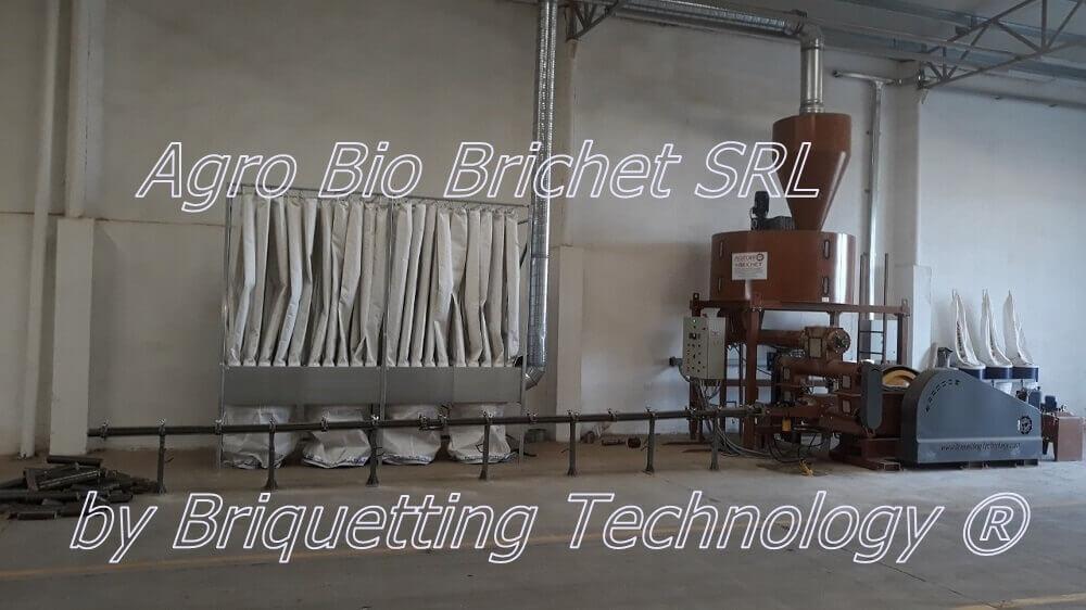 Briquetting line for Olosag Lolium multiflorum briquettes