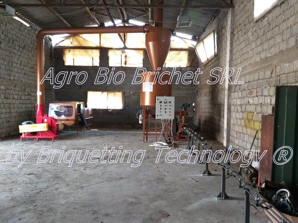 Itesti straw briquetting line in Bacau