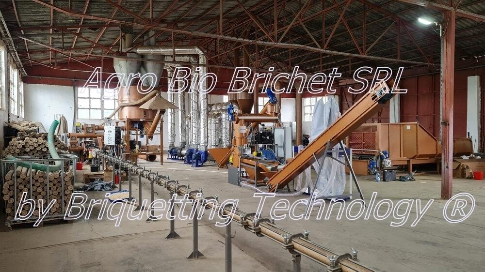 Sawdust pelletizing line in Onești