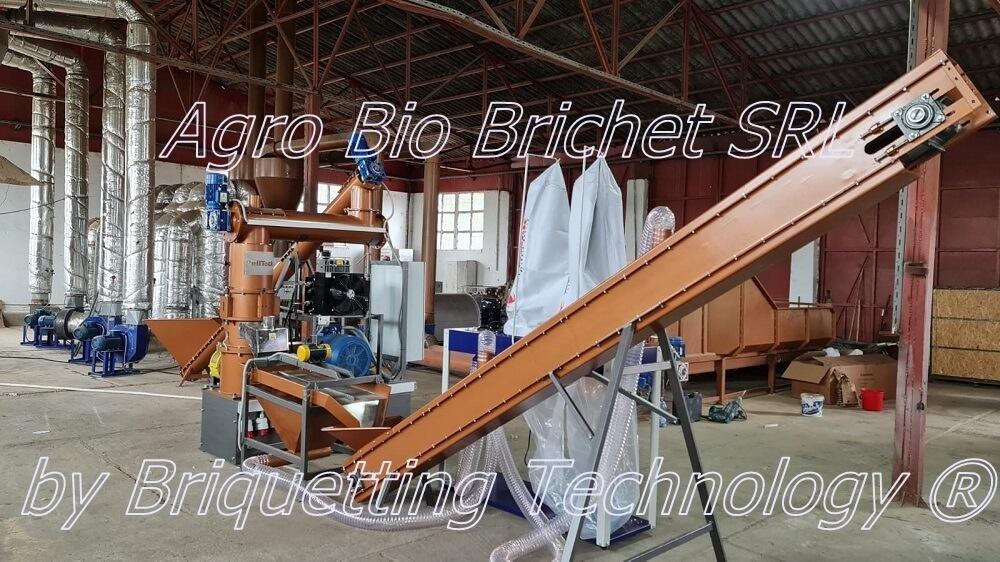 Sawdust pellet line in Onești