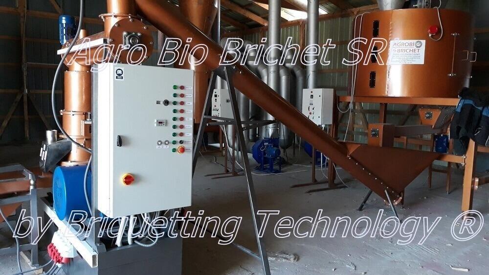 Pellet press at Tabărăști